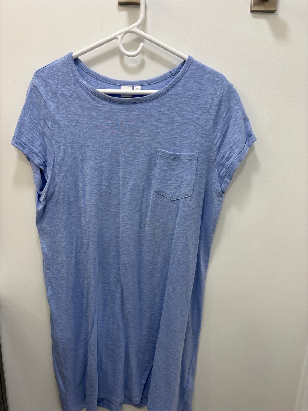 GAP Light Blue Women's Short Sleeve Pocket Tee Dress